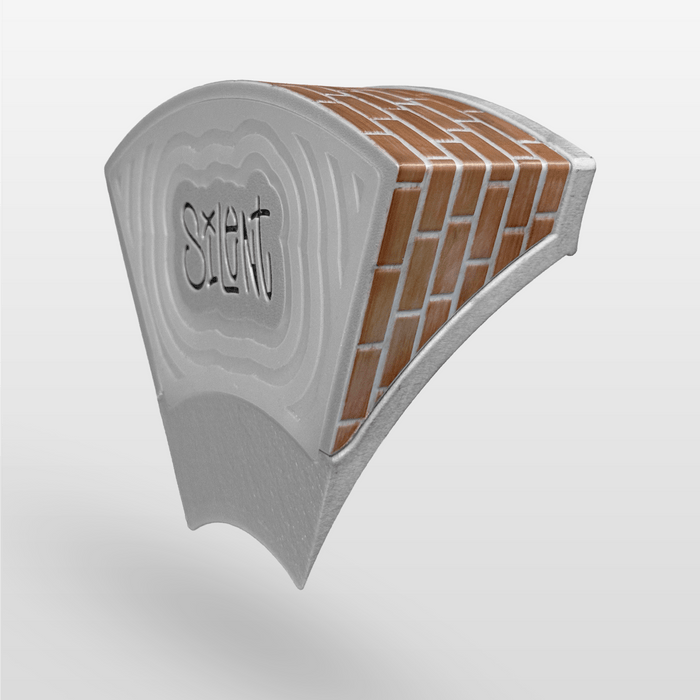 Silent Obstacles Silent Bowl 60° - Noise-Dampening Fingerboard Ramp, 6" long x 5" wide x 2.75" tall