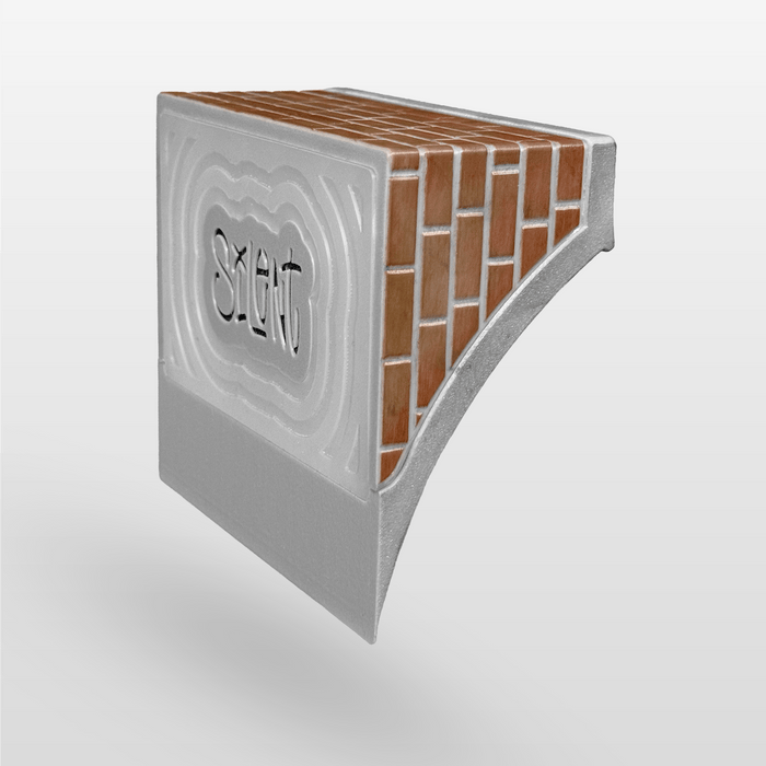 Silent Obstacles Silent Quarter Pipe - Noise-Dampening Fingerboard Ramp, 6" long x 5" wide x 2.75" tall