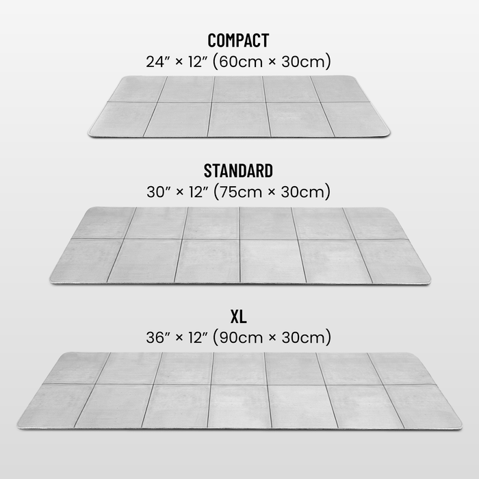 Silent Obstacles Silent Sidewalk, Standard - Quiet Fingerboard Surface Pad, 30" x 12"
