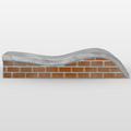 Silent Obstacles Silent Wavy Ledge - Noise-Dampening Fingerboard Ledge, 9" long x 2" wide x 1.5" tall