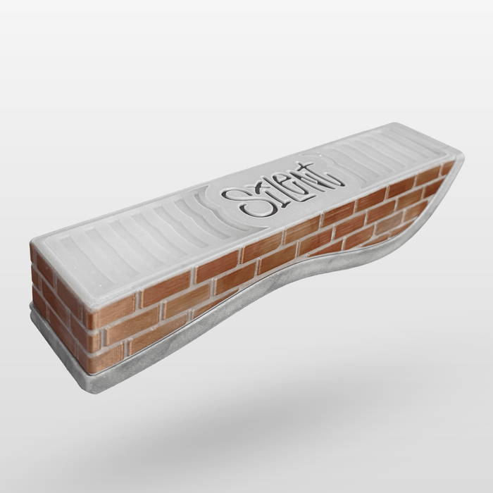 Silent Obstacles Silent Wavy Ledge - Noise-Dampening Fingerboard Ledge, 9" long x 2" wide x 1.5" tall