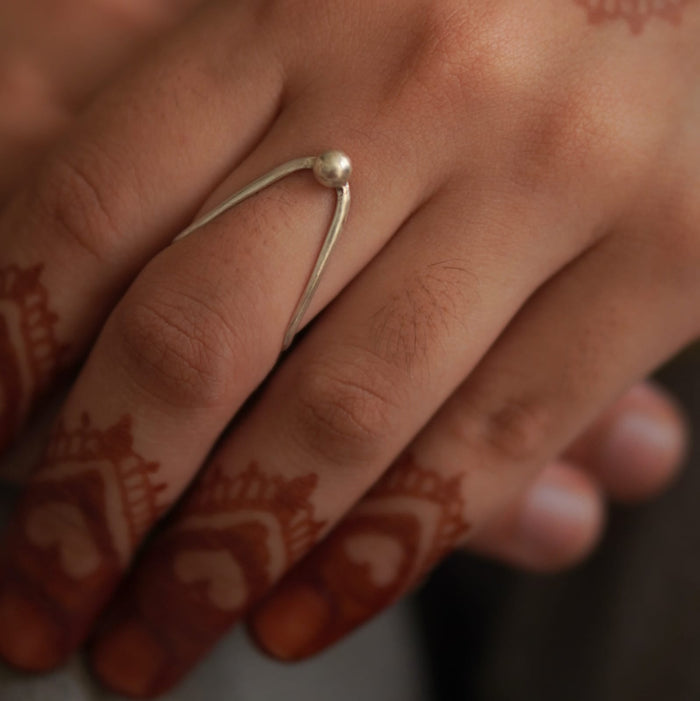 Silver Drop Vanki Ring - Quirksmith