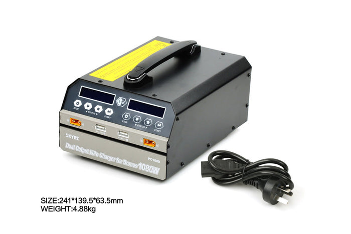 High-Power Charger SKYRC PC1080 6S Dual-Channel Battery Charger for Drones