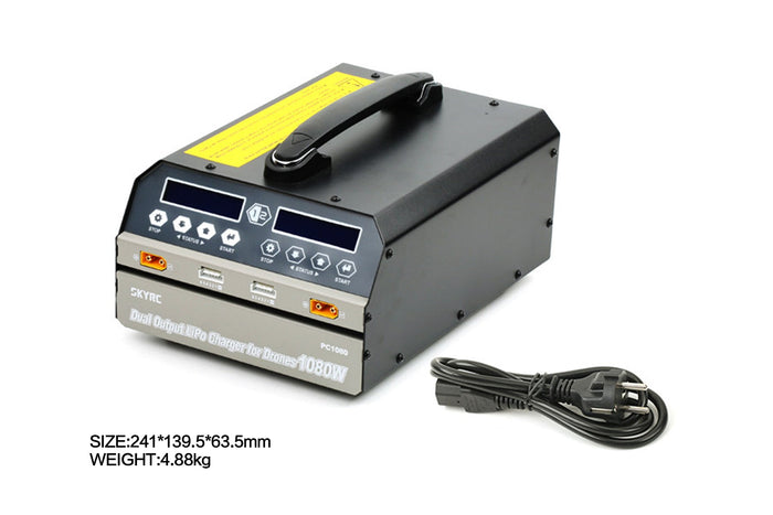 High-Power Charger SKYRC PC1080 6S Dual-Channel Battery Charger for Drones