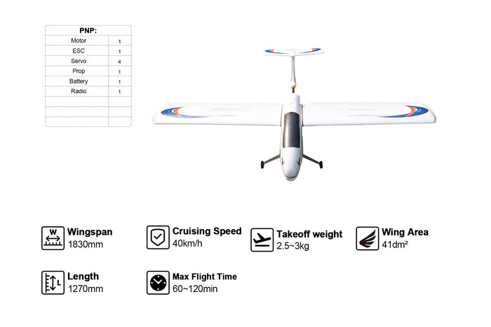 Skywalker 1830mm UAV Fixed Wing Drone