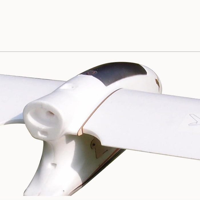 White fixed-wing drone with VTOL design, ideal for mapping and industrial surveying applications.