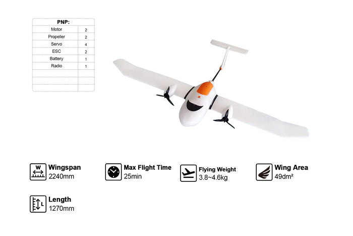 Skywalker EVE 2000 2240mm binary Fixed Wing Drones