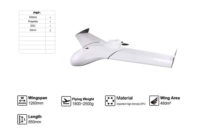 Skywalker X5pro-v2 1260MM UAV Fixed Wing DRONE