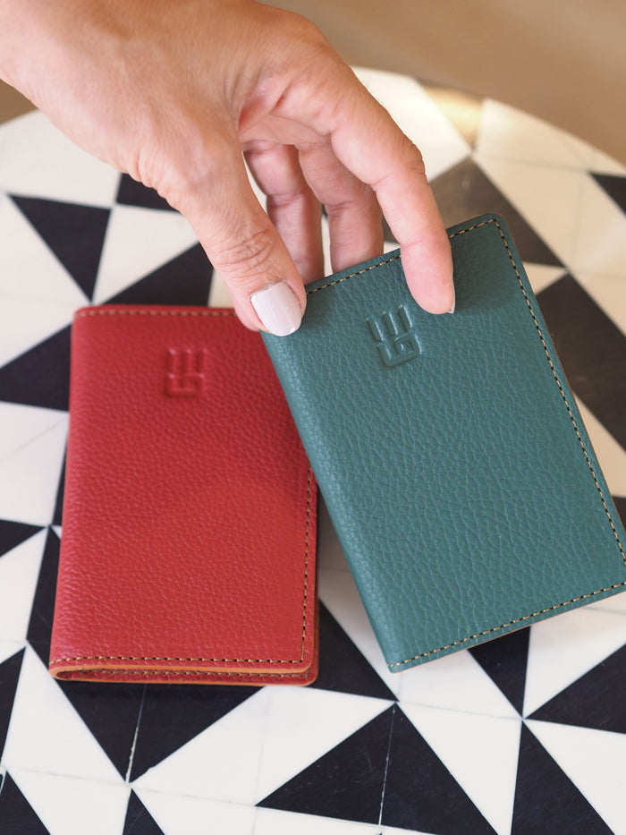 Small Wallet & Card Holder | Victoria — Rosacandela red