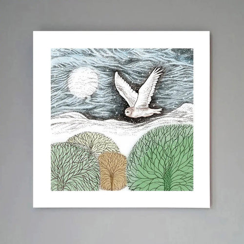 'Snowy Owl' Art Print - The Regal Find