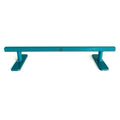 Teak Tuning Straight, Square Fingerboard Rail V2, 10" Long - Steel Construction - Made in USA - Teak Teal
