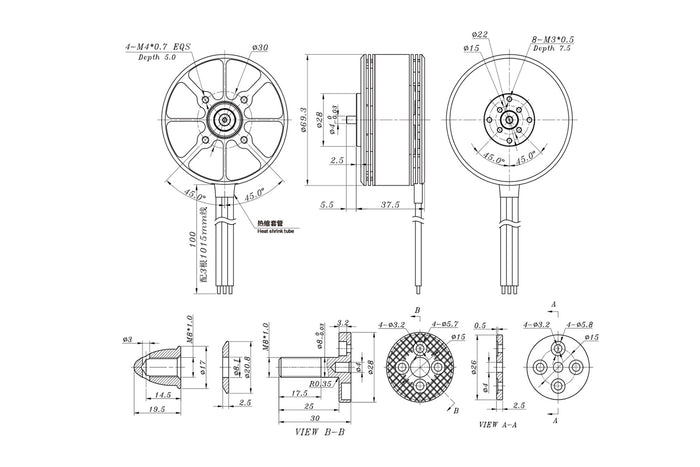 SunnySky XS High PowerSunnySky XS High Power X6215S Brushless MotorsUAVMODEL