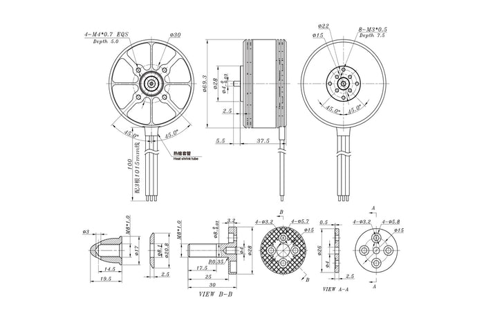 SunnySky XS High PowerSunnySky XS High Power X6215S Brushless MotorsUAVMODEL