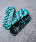 6oh5oh Teak x 6oh5oh 3D Printed Fingerboard Deck - Teal