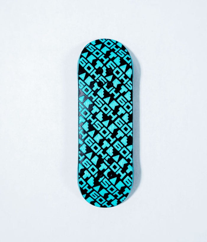 6oh5oh Teak x 6oh5oh 3D Printed Fingerboard Deck - Teal