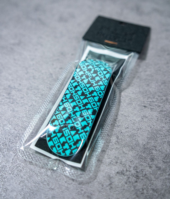 6oh5oh Teak x 6oh5oh 3D Printed Fingerboard Deck - Teal