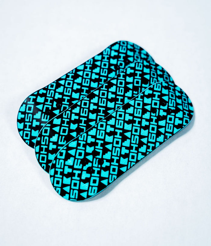 6oh5oh Teak x 6oh5oh 3D Printed Fingerboard Deck - Teal