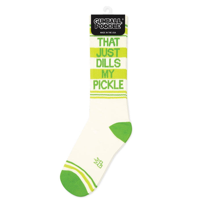 That Just Dills My Pickle Gym Crew Socks - The Regal Find