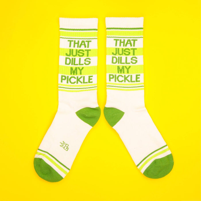 That Just Dills My Pickle Gym Crew Socks - The Regal Find