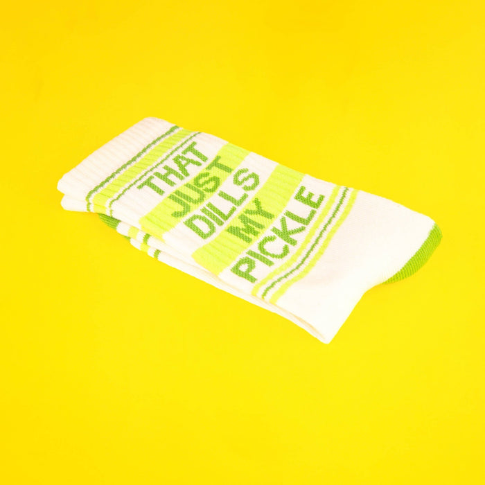 That Just Dills My Pickle Gym Crew Socks - The Regal Find