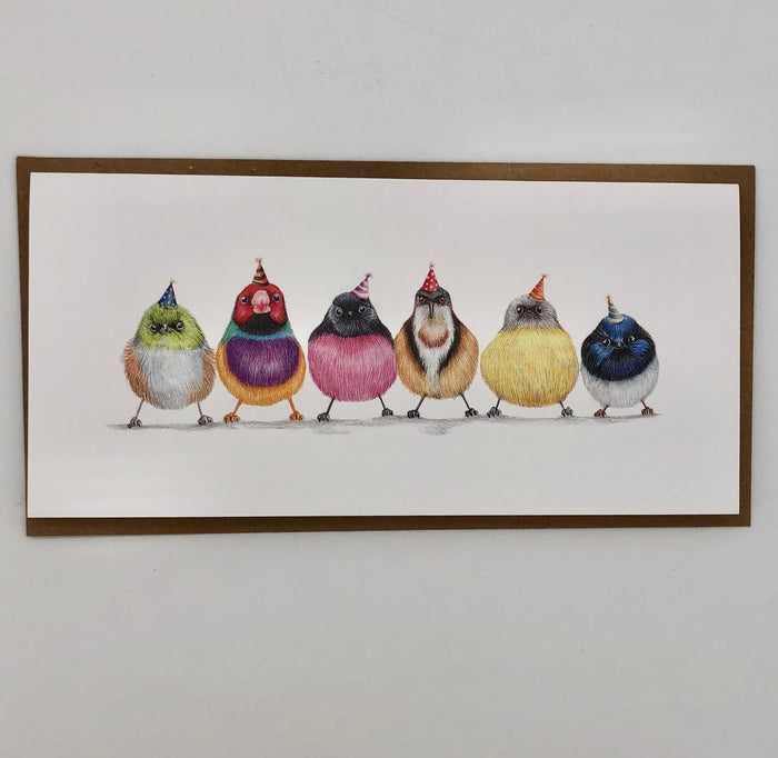 The Australian Party Birds Birthday Card - The Regal Find