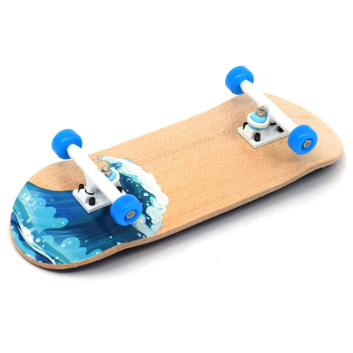 Teak Tuning Pro Fingerboards The Blue Surfer Starter Set - Gen2 Starter Bundle with Rail and Fingerboard Complete