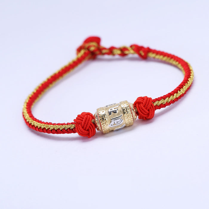 Tibetan 925 silver mantra bracelet spiritual jewelry