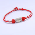 Tibetan 925 silver mantra bracelet spiritual jewelry