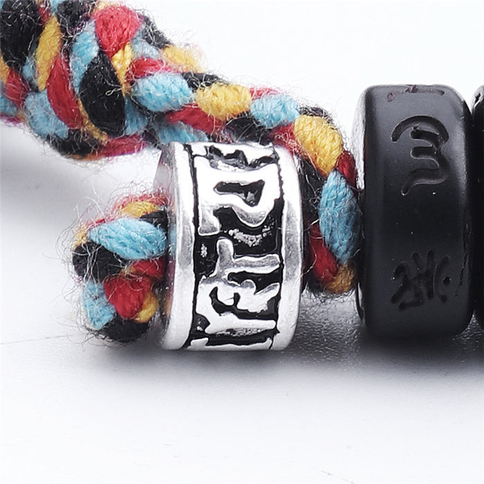 buddhist protection bracelet handmade coconut shell beads adjustable