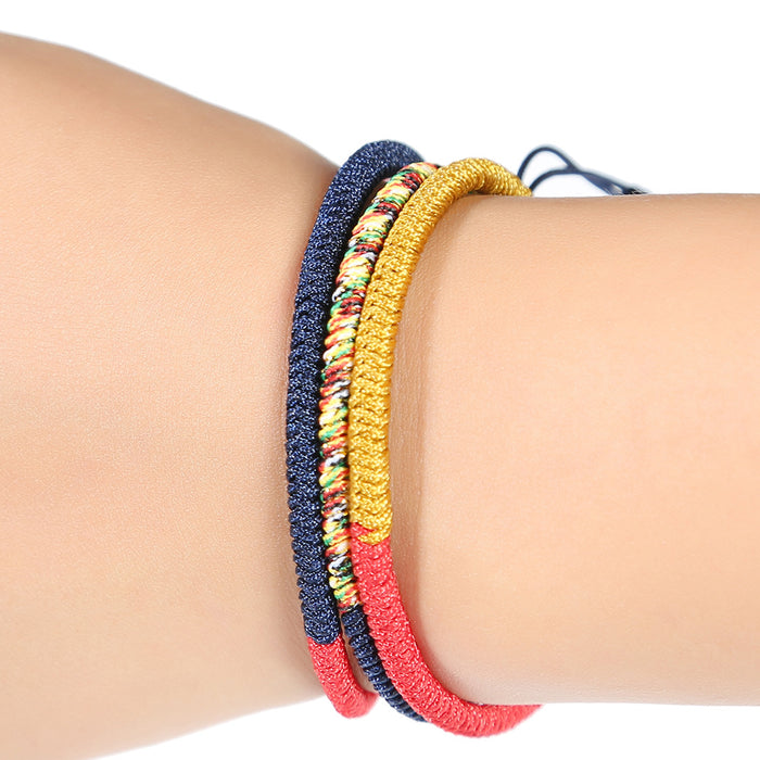 tibetan buddhist lucky rope bracelet feng shui protection