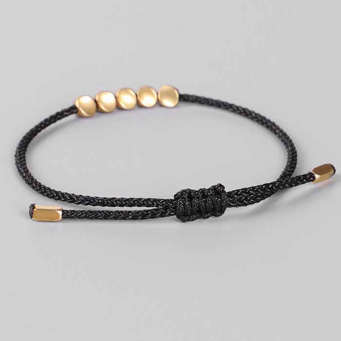 Unisex protection bracelet with copper bead accents