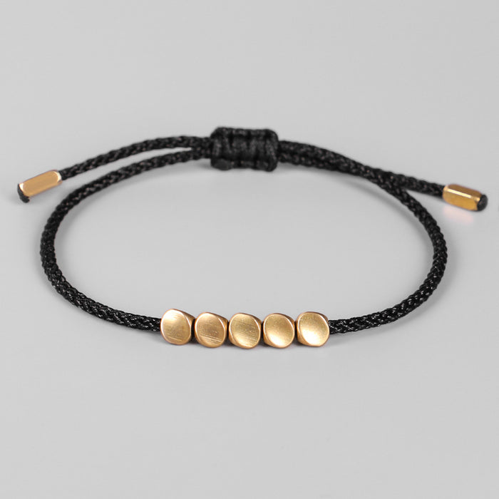 Adjustable red cord bracelet for men and women