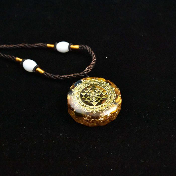Grounding Spiritual Necklace with Tiger Eye Stone
