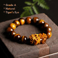 men’s tiger’s eye pixiu money luck bracelet