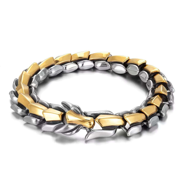 titanium dragon mantra bracelet for men feng shui protection jewelry
