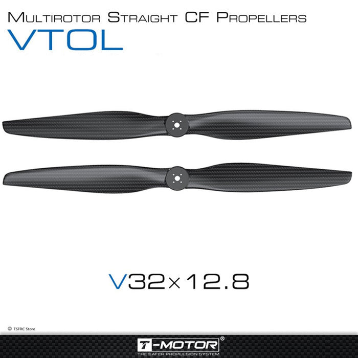 VTOL multirotor straight CF propellers V32x12.8 for drone mapping and surveying
