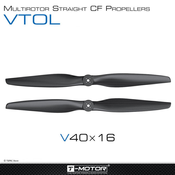 VTOL multirotor straight CF propellers V40x16 for drone mapping and surveying