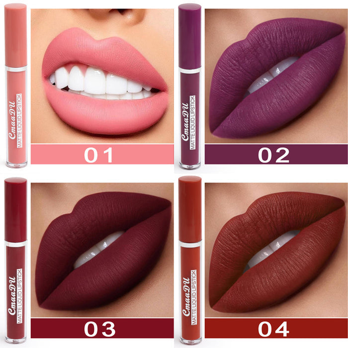 Waterproof Matte Lipstick Set — 10 Pieces, Non-Transfer