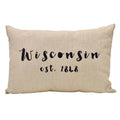 Wisconsin 1848 Pillow - The Regal Find