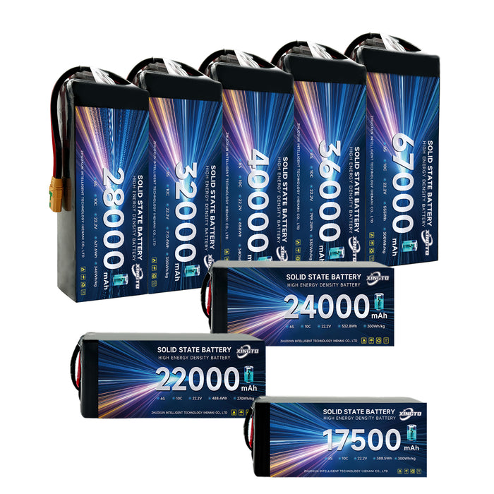 Xingto Solid-State Drone Battery 6S 22.2V 320wh/kg