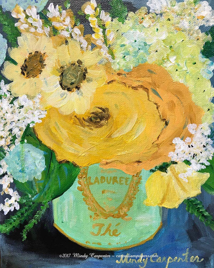 Yellow Roses Greeting Card - The Regal Find